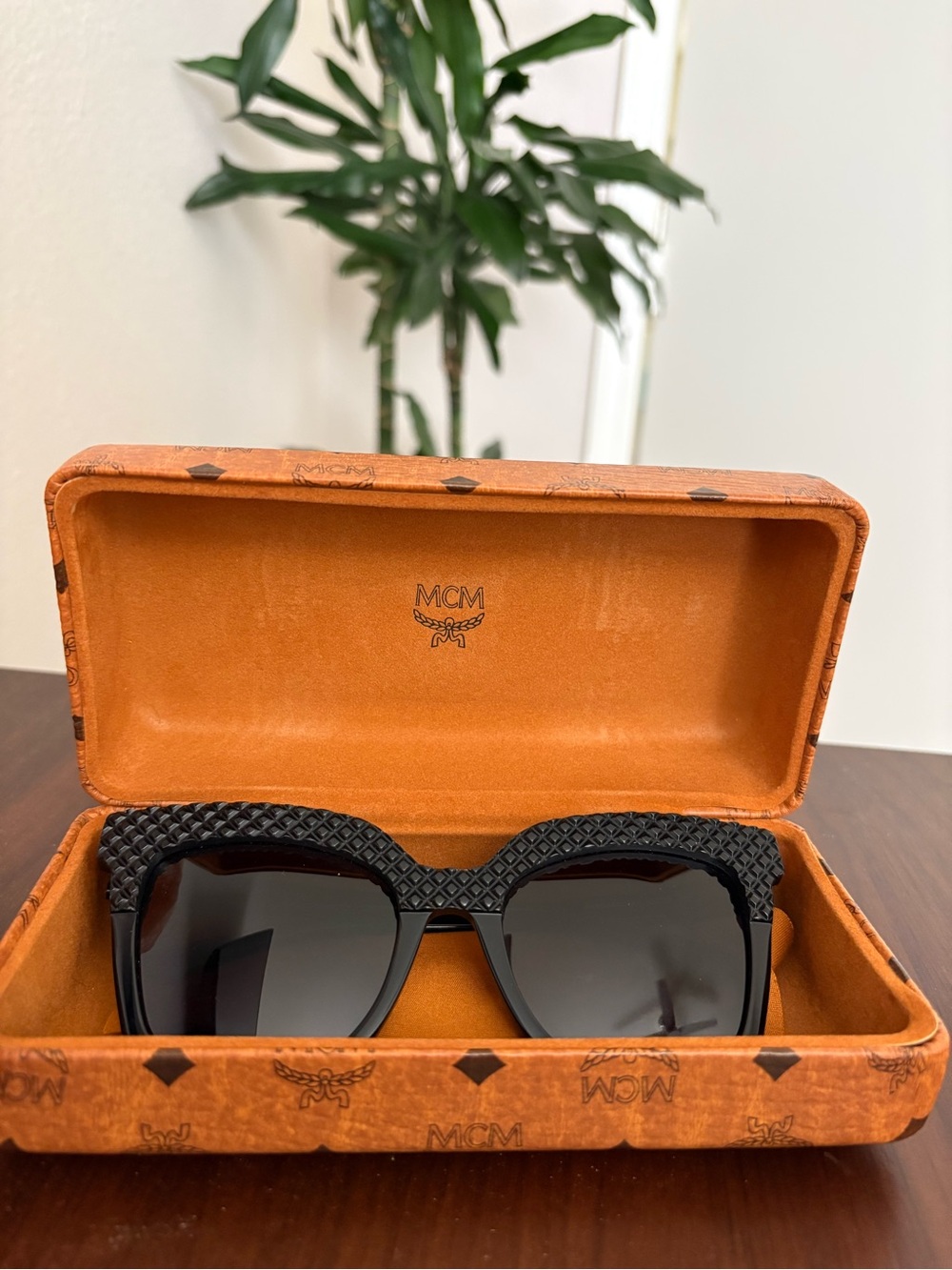 New MCM Black Textured 644S Sunglasses